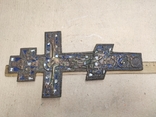 Крест старообрядческий с эмалями. Большой., фото №6