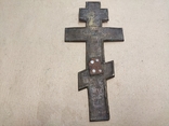 Крест старообрядческий с эмалями. Большой., фото №8