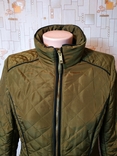 Куртка утеплена стьобана жіноча хакі металік H M р-р 40, numer zdjęcia 4