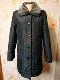 Куртка утеплена жіноча. Пальто ONLY Єврозима хутро р-р 38, фото №2