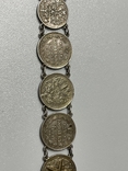 Silver bracelet made of coins, photo number 6