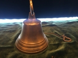 Колокольчик бронза масса 183г. см. видео обзор, фото №8