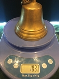 Колокольчик бронза масса 183г. см. видео обзор, фото №11
