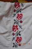 The shirt is old Ukrainian. Embroidery. Cross-stitch "Roses". Kalenkor. 117 x 76 cm. No. 8, photo number 10