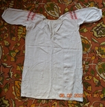The shirt is old Ukrainian embroidered. Embroidery. Homespun hemp fabric. 97x71 cm. No9, photo number 5