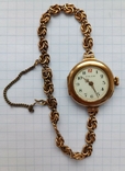 Старинные, золотые женские часы Fram, фото №2