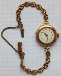 Старинные, золотые женские часы Fram, фото №3
