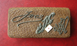 Иудаика. Старинный кожаный кисет, для курительных принадлежностей табака или опиума., фото №2