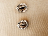 Гранат Чехия, набор серьги и кольцо, фото №8