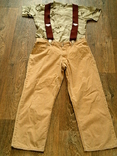 Abrams - фірмові легкі cotton штани +шорти 3 шт.+ підтяжки 2 ш+ футболка+ панама, фото №3