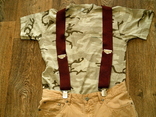 Abrams - фірмові легкі cotton штани +шорти 3 шт.+ підтяжки 2 ш+ футболка+ панама, фото №5
