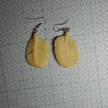 Carved earrings from mammoth tusk, photo number 5