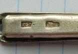 Зажим для галстука серебро 875 СССР, фото №5