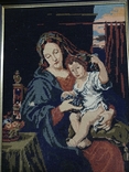 Antique icon of the Mother of God, tapestry, Germany, photo number 5
