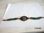 Ethnic bracelet in the style of the Ottoman Empire, enamel, chrysoprase, ruby, photo number 8