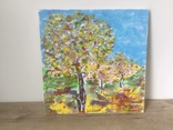 Картина, холст, акрил, "Осень" 35 х 35 см., фото №2