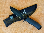 Охотничий Нож Buck 009 Black с чехлом 56HRC 440C реплика, фото №5