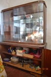 The sideboard is antique. Cupboard. Showcase. Slide. Production of the GDR. 1950s, photo number 7