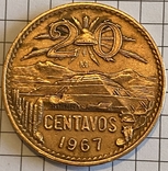 20 Centavo 1967, Mexico, photo number 2