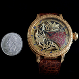 Вінтажний годинник скелетон Wаndolec з механізмом International Watch Company IWC Swiss, фото №12