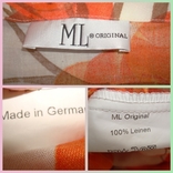 ML original Льняной Стильный пиджак женский в цветочный принт Германия, numer zdjęcia 11