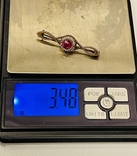 Brooch Russian Gems Silver 875 pr Gilding, photo number 9