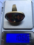 Кольцо матрешка бронза оргстекло, фото №11