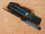 Тактический нож Cоlumbia 4038A Grey c пилой компасом огнивом точилкой стеклобоем 27 см, фото №9
