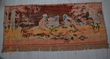 Tapestry "Hunters at Rest". Vintage. Production of GDRs. USSR. Size 154x63(70) cm. No1, photo number 8