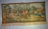 Vintage tapestry "Children playing with a dog". Production of the GDR. USSR. Size 107x54 cm. No3, photo number 2