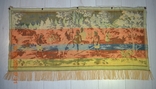 Vintage tapestry "Children playing with a dog". Production of the GDR. USSR. Size 107x54 cm. No3, photo number 8