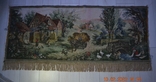 Vintage tapestry "Rural landscape". Production of the GDR. From the USSR. Size 150x67 (60) cm. No. 2, photo number 3
