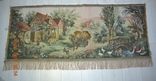 Vintage tapestry "Rural landscape". Production of the GDR. From the USSR. Size 150x67 (60) cm. No. 2, photo number 4