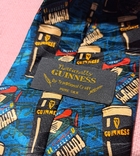 Реклама пиво GUINNESS, новый галстук Guinness шёлк, фото №4