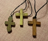 Деревянный крест распятие, крест дерево 3 шт, фото №3