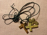 Деревянный крест распятие, крест дерево 3 шт, фото №9