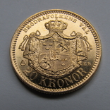 20 крон 1884 г. Швеция, фото №3