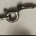 Набор Подвеска на цепочке и серьги серебро 925 янтарь бурштин, фото №8