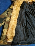 Тепла жіноча куртка типу натовської N2B камуфляж хутро р-р XS, photo number 9