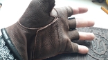 Безпалые перчатки +бонус кожаная обложка под паспорт., фото №4