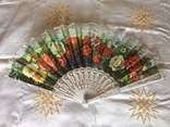 32.5. Fan made of fabric with flowers, photo number 2