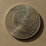 10 крон 1972 Дания серебро, фото №2