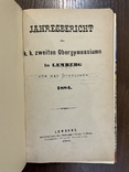 1884 Jahresbericht Lemberg Львів, фото №2