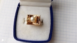 Серьги и кольцо золото 585, жемчуг. бриллианты., фото №6