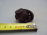 Netsuke figure, bone, mammoth tusk, miniature, fish, fish, carving, height: 3.3 cm, weight: 26.41 g, photo number 4
