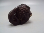 Netsuke figure, bone, mammoth tusk, miniature, fish, fish, carving, height: 3.3 cm, weight: 26.41 g, photo number 8