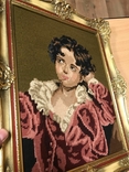 Картина "Юність" шовкографія, в позолоченій рамі Європа лот №20, фото №6
