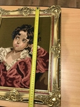 Картина "Юність" шовкографія, в позолоченій рамі Європа лот №20, фото №9