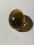 Дореволюционное пасхальное стеклянное яйцо медового цвета, photo number 5