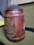 Souvenir wooden beer mug with a lid "Nikolaev"., photo number 7